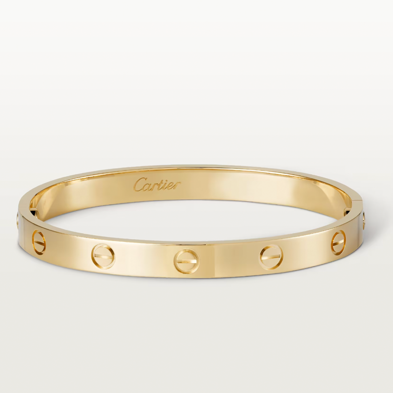 yellow gold personal sentimental bangle bracelet