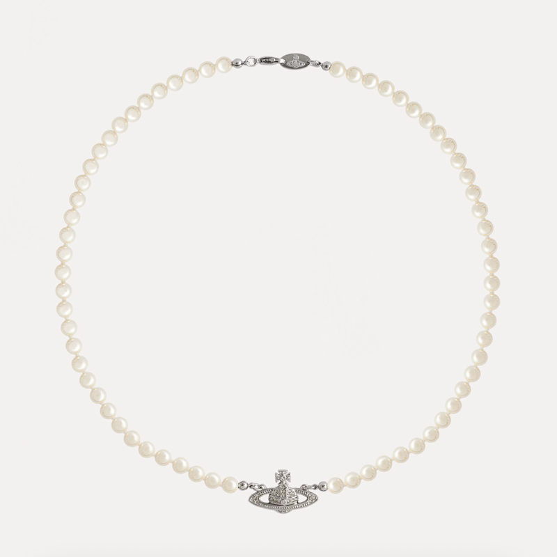 Vivienne westwood gold pearl necklace