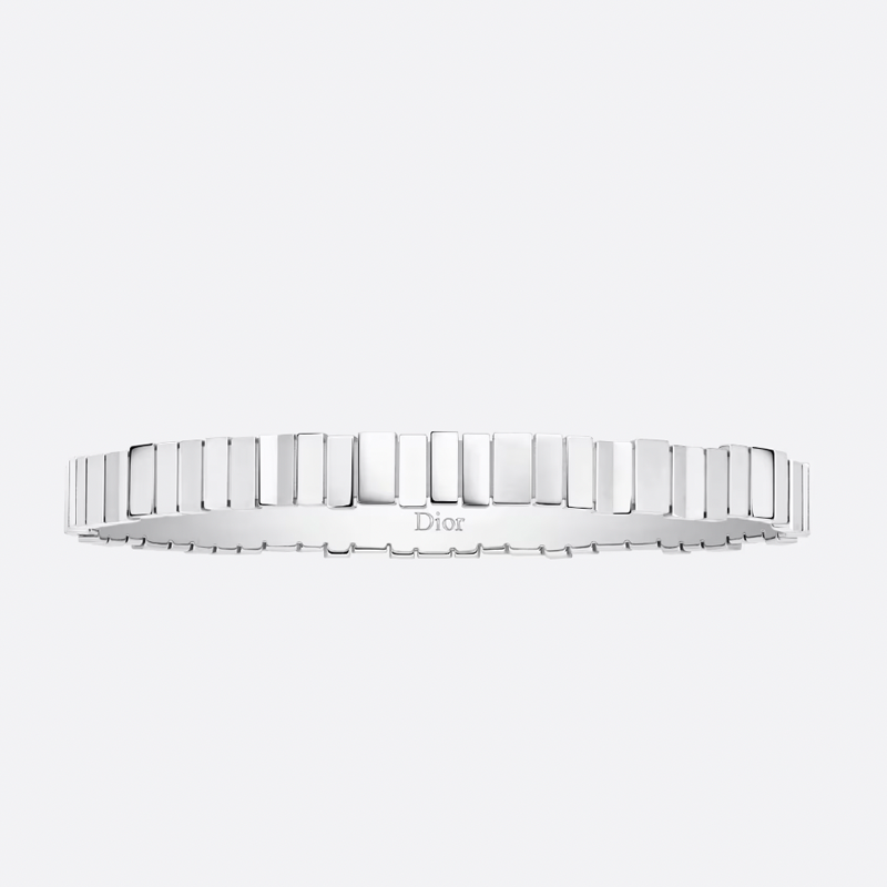 White gold gem silver bracelet