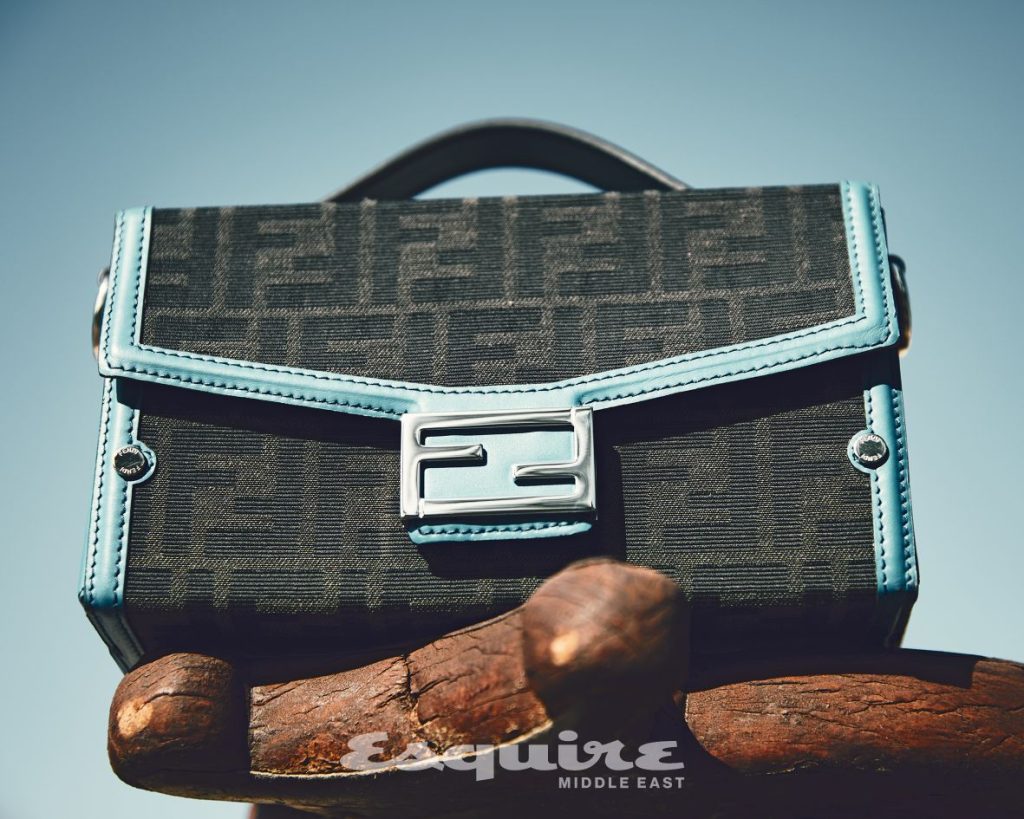 fendi leather baguette bag 