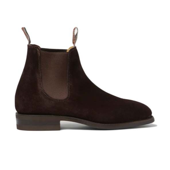 dark brown chelsea boots