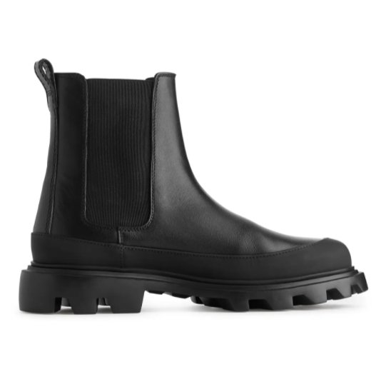 black chelsea boots